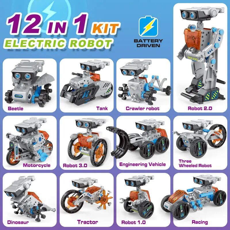 12 في 1 تجربة علمية لعبة روبوت - مراجعة Science Kit وسعره