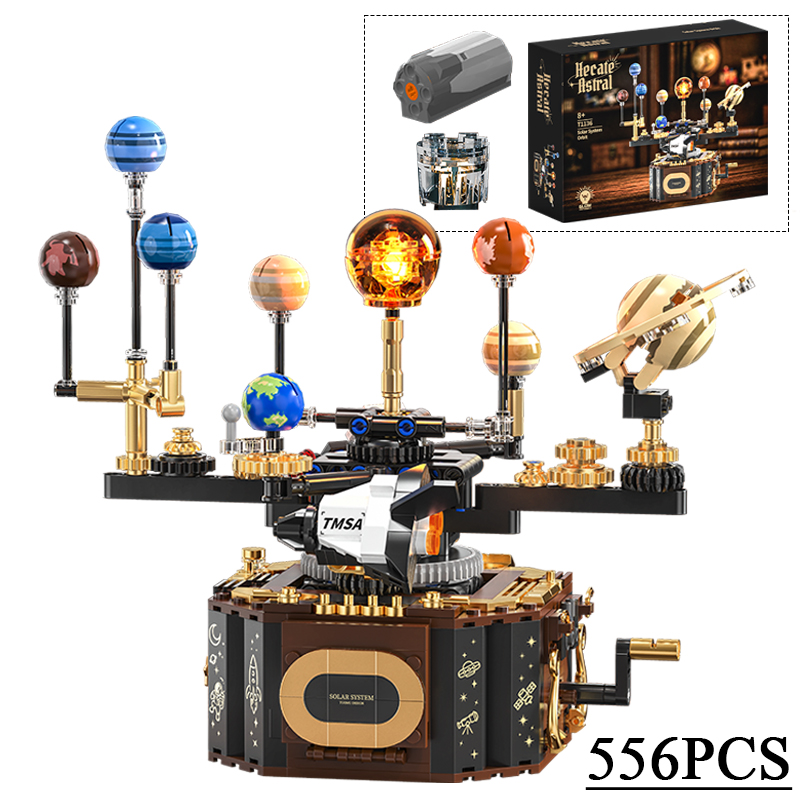 مجموعة بناء إبداعية من 556 قطع - مراجعة Solar System Orrery وسعره